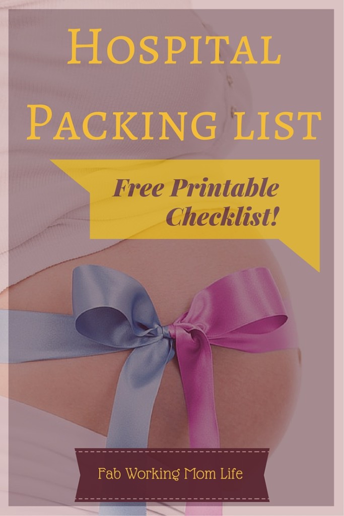 Labor and Delivery Hospital Packing List free printable | Fab Working Mom Life #pregnancy #motherhood #maternity #birth