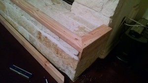 DIY Stone Fireplace Bumper