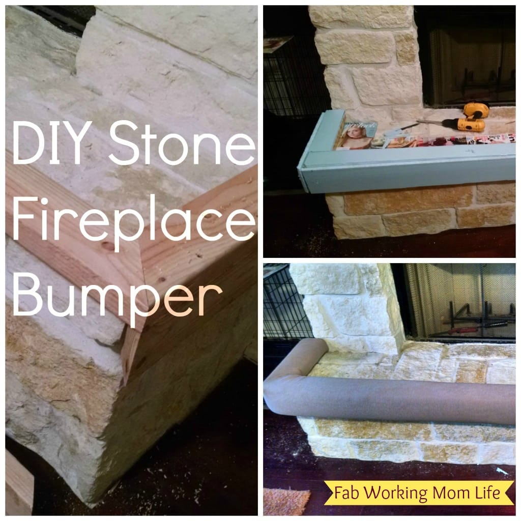 DIY Stone Fireplace Bumper