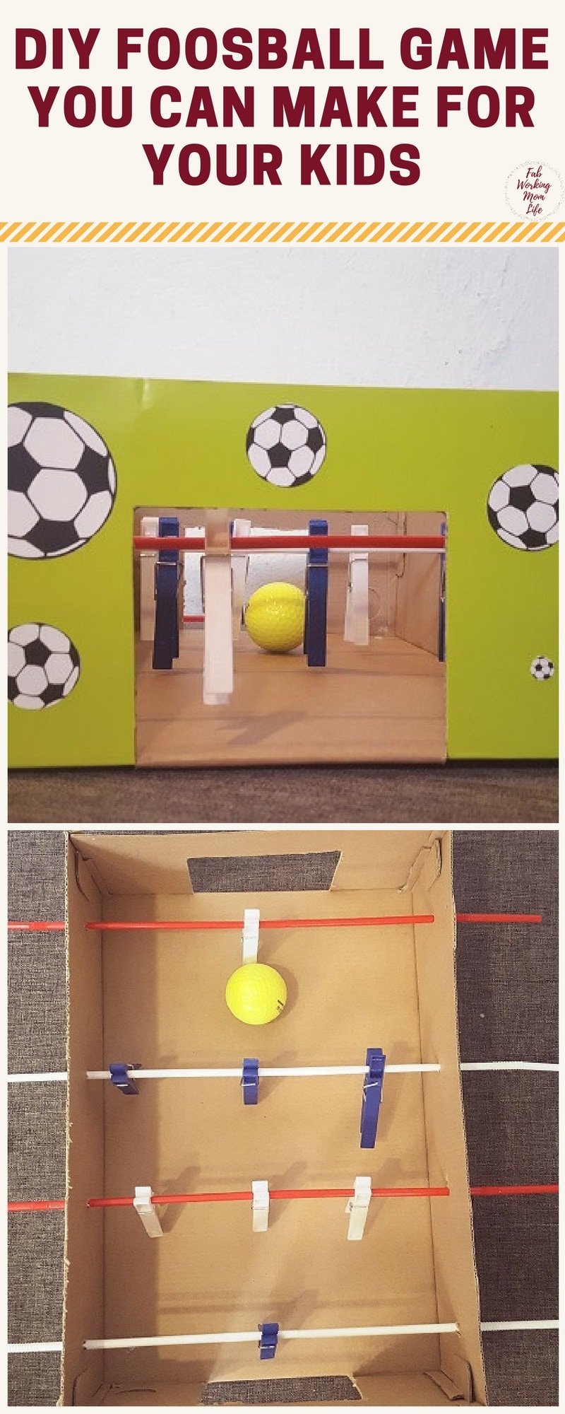 DIY Foosball Game You Can Make For Your Kids