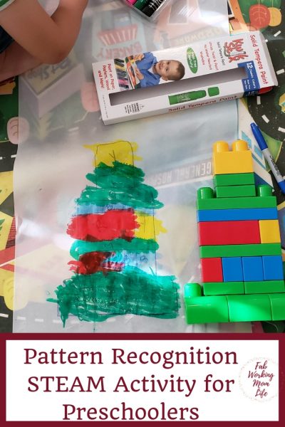 Pattern Recognition STEAM Activity for Preschoolers | Fab Working Mom Life #steam #stem #preschool #kidactivity
