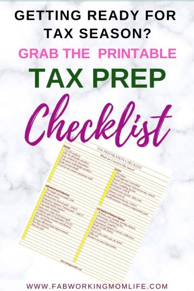 Getting ready for tax season - grab the printable tax prep checklist