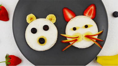 open-face kids sandwich