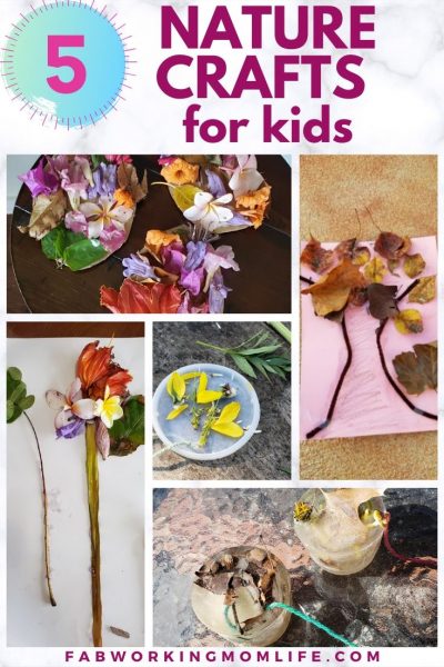 5 nature crafts for kids