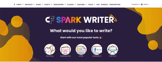 CF Spark Writer, CF Spark’s text generator tool